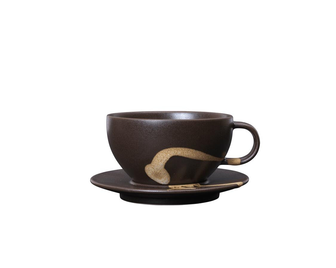 Koyo kop med underkop - Dark Brown/Buff